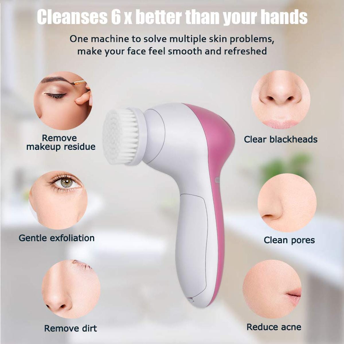 5-in-1 Electric Facial Cleanser & Massager